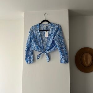 Summer Tie Front Crop Top